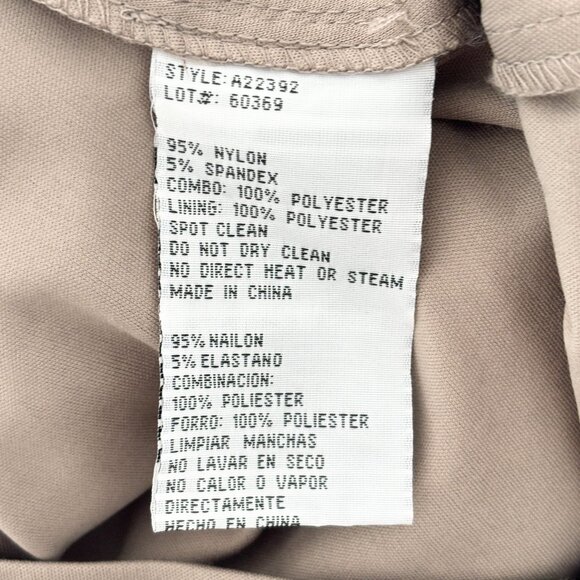 BETSY & ADAM Art Deco V-neck Sequins Formal Dress in Silver Mocha SZ 6 - Picture 8 of 10